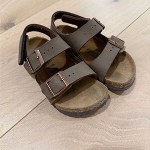 Birkenstock Kids Brown Sandals with Buckles